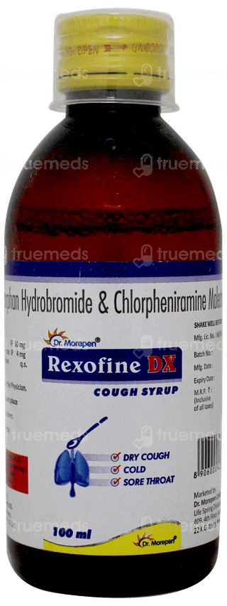 Rexofine Dx Cough Syrup 100Ml